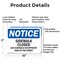 Signmission Sidewalk Closed Use Sidewalk On Opposite OSHA Notice Sign, Aluminum, 10in W x 7in L, 2PK OS-2PACK-NS-A-710-L-18325 - alternate 4